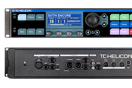 TC-Helicon VoiceLive Rack front + Back